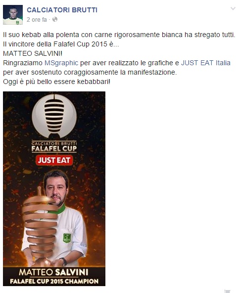 Matteo Salvini Falafel Cup 2
